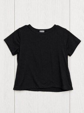Olivia Rae Womens Black Crew Neck Short Sleeve Knit Pullover T-Shirt M